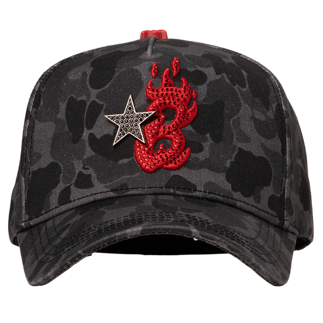 BARBAS HATS “B-STAR RED CAMO”