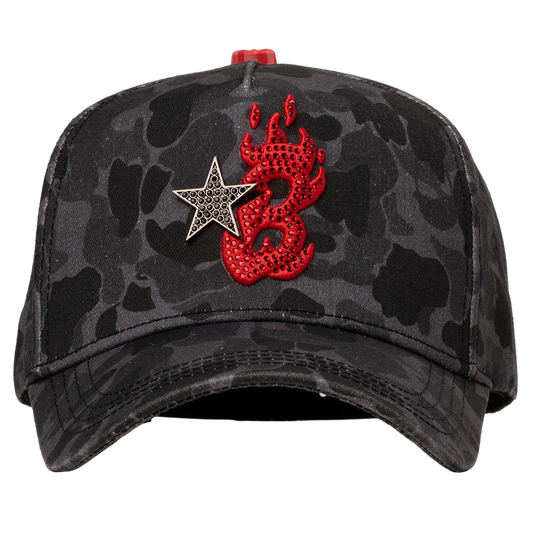 BARBAS HATS “B-STAR RED CAMO”