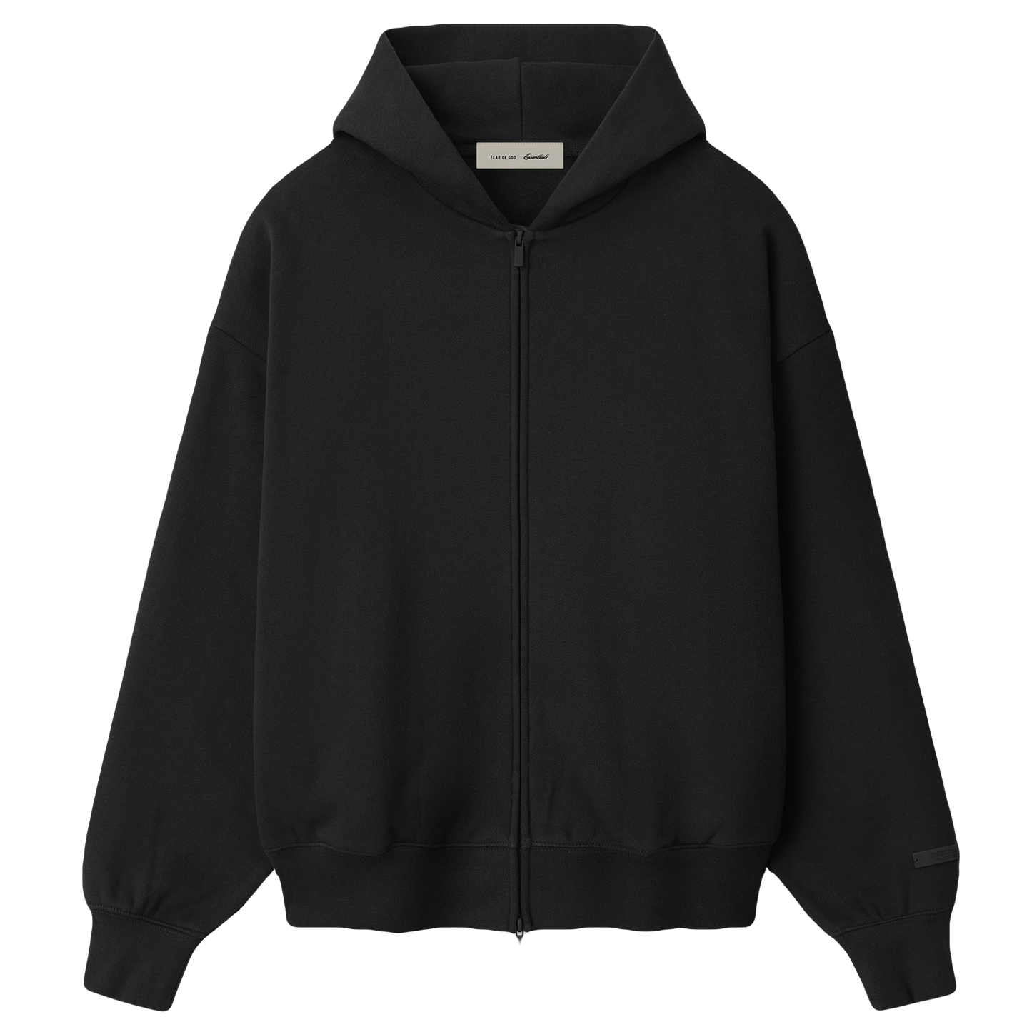 ESSENTIALS BLACK / WHITE ZIP UP