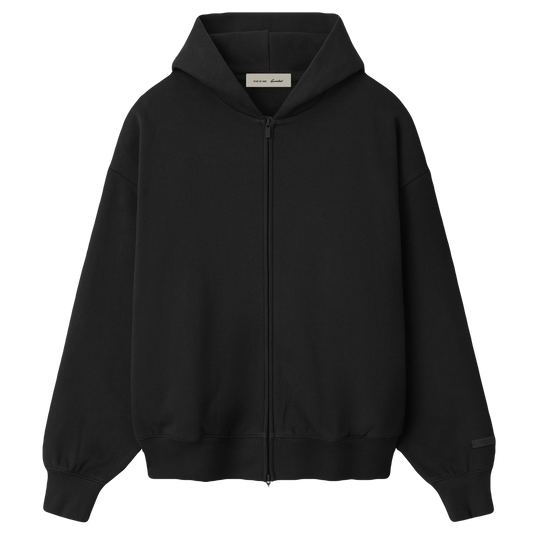 ESSENTIALS BLACK / WHITE ZIP UP