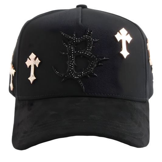 BARBAS HATS "B CROSS" 24K ROSE GOLD