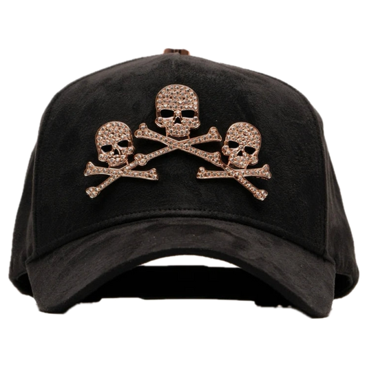 BARBAS HATS “ROSE GOLD SKULLS”