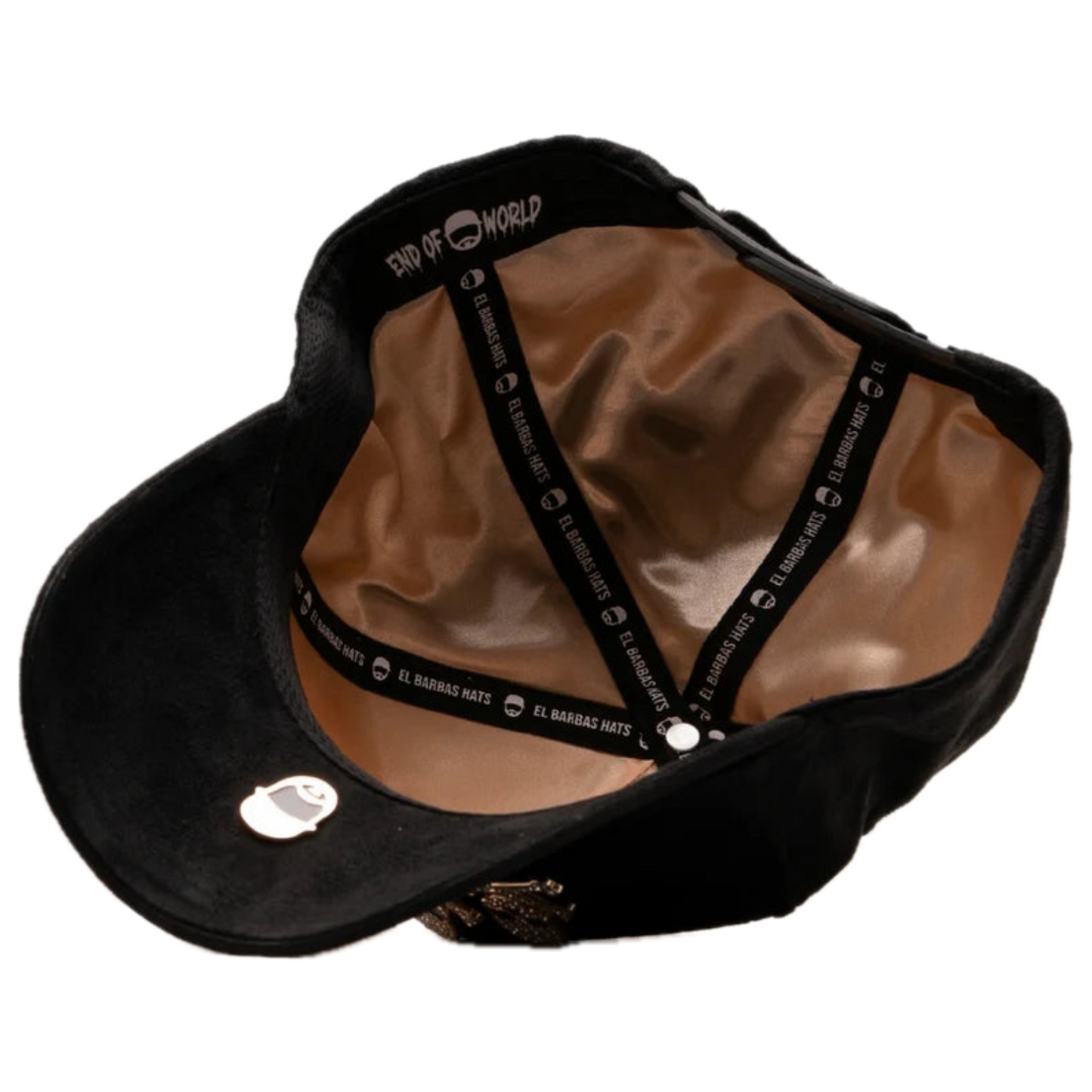 BARBAS HATS “ROSE GOLD SKULLS”