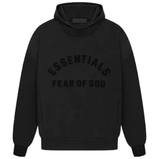 ESSENTIALS HOODIE “JET BLACK”